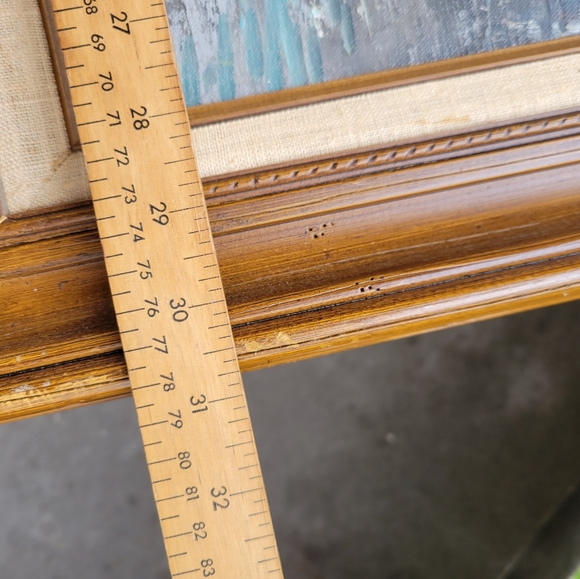 Antique vintage PARIS signed Oil on Canvas Impressionist mid-20th Century painti - Picture 9 of 16